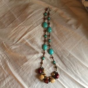 Hand-made necklace.